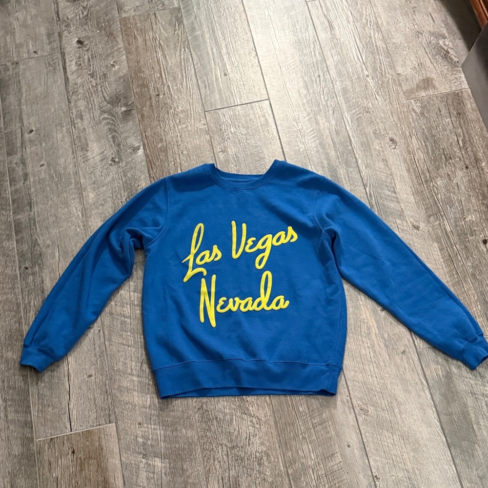 Pacific & Co Blue oversized size Medium Unisex Las Vegas Sweatshirt